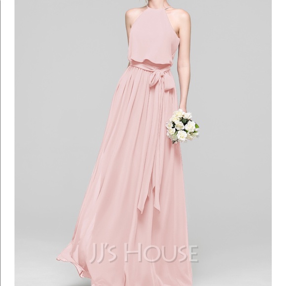 jjshouse blush pink bridesmaid dresses